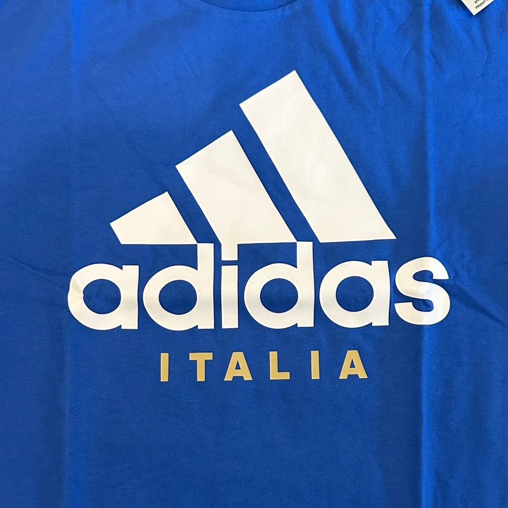 Adidas Royal Blue Italia Tee - Picture 2 of 4